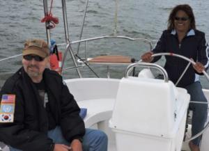 Joy Morris was a combat medic, now sailing with heroes