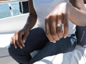 She said yes on the bow of the boat