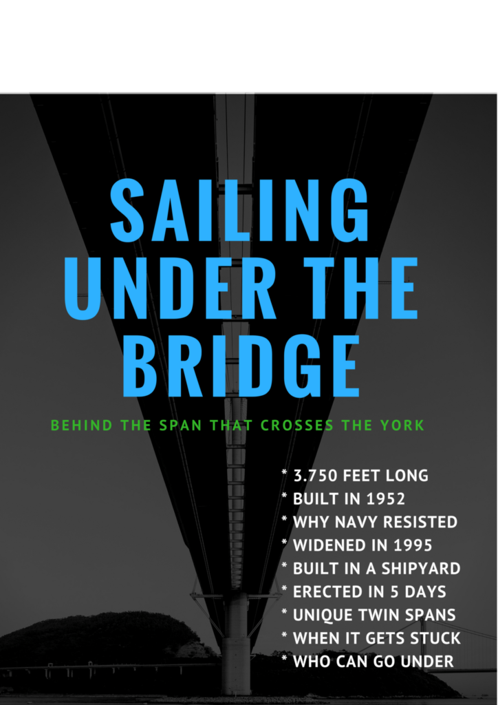 Sailing under the bridge