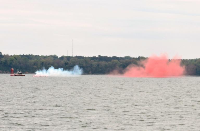 Sailing into USCG Smoke