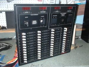 Tighten screws within the panel
