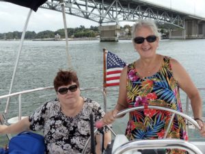 Five sorority sisters went sailing