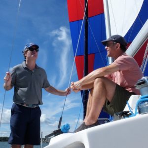 Dagit brothers helped fly the spinnaker