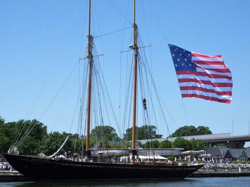 Sailing Yorktown