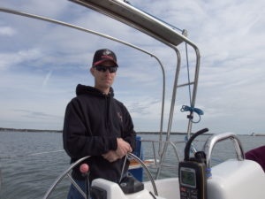 Eric on the helm as part of Spash into Season 8