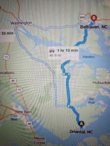 Sailing to North Carolina